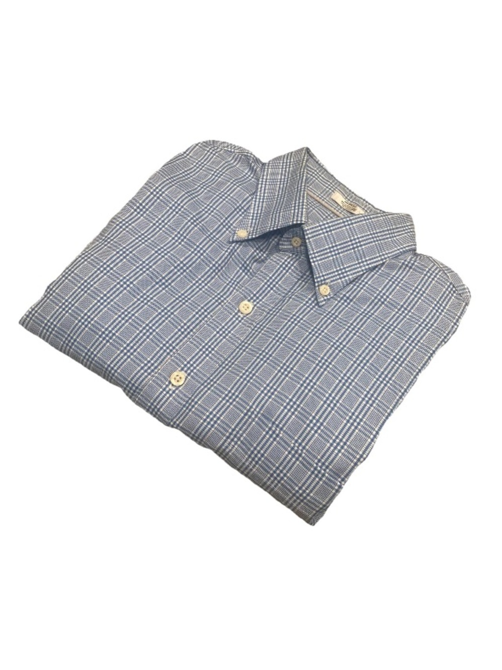 Peter Millar Blue Plaid Button-Down Shirt